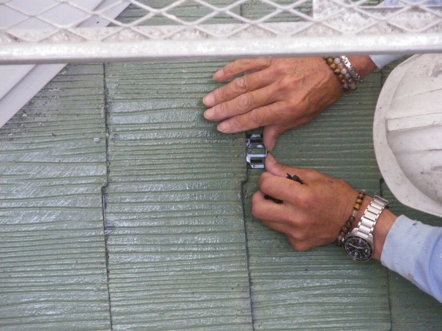 タスペーサー施工